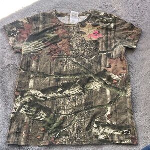 Mossy Oak Realtree Camo Tee with Pink Logo